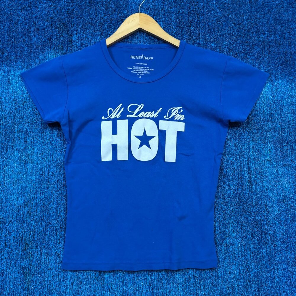 Renee Rapp “At Least I’m Hot” Graphic Crop Top Size XL